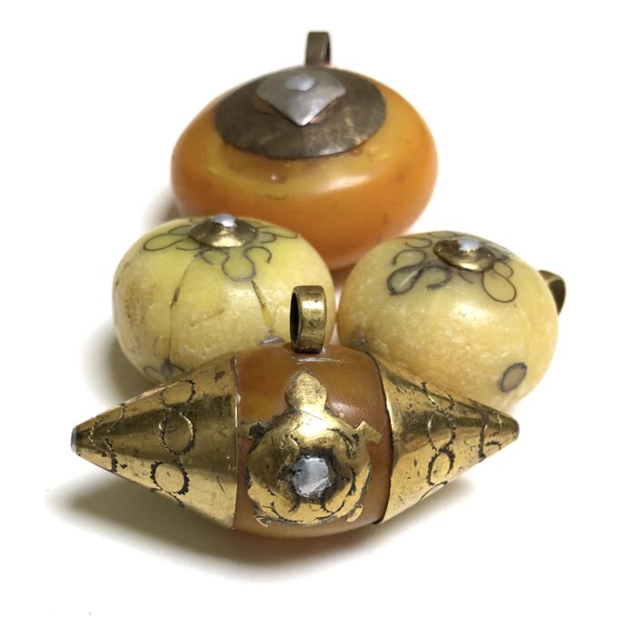 African Amber Pendant