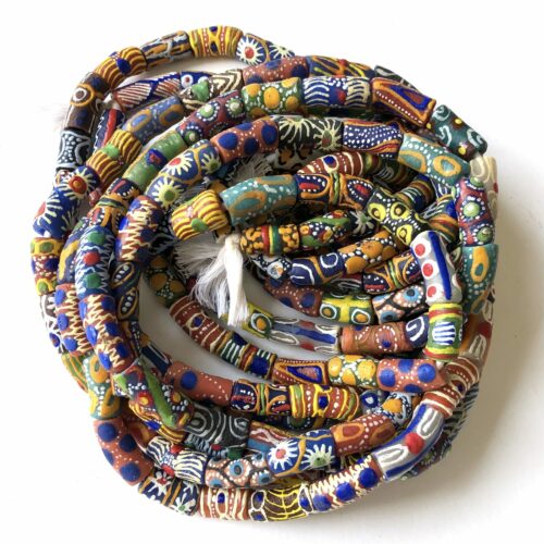 Handpainted Recycled Glass Beads