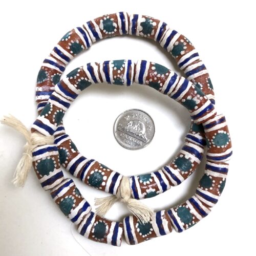 Handpainted Recycled Glass Beads