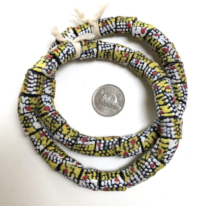 Handpainted Recycled Glass Beads