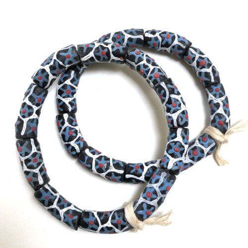 Handpainted Recycled Glass Beads