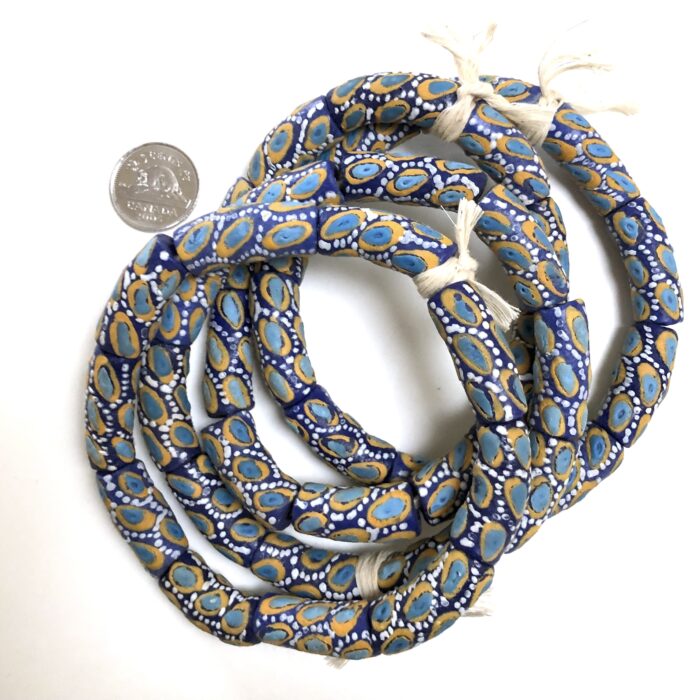 Handpainted Recycled Glass Beads
