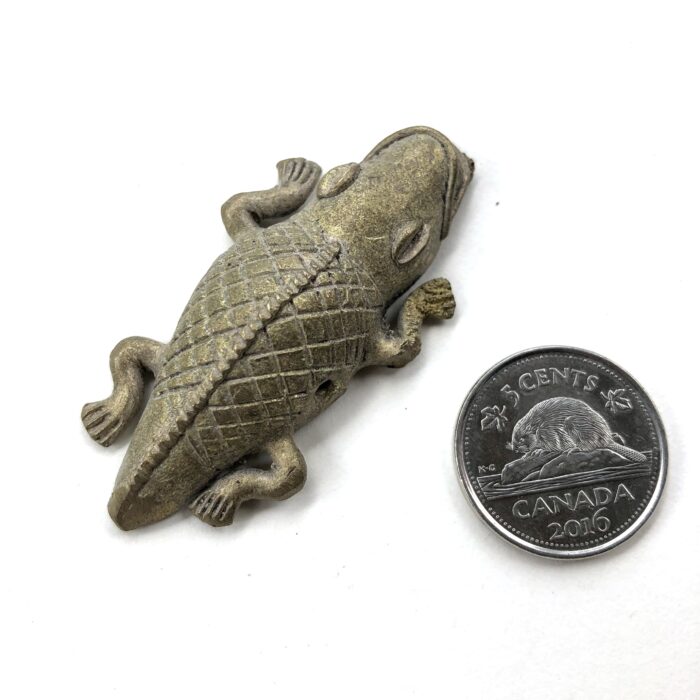 Brass Croc Pendant