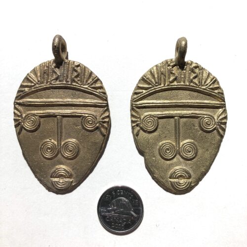 Brass Mask Pendant
