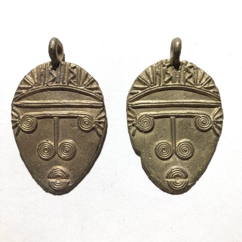 Brass Mask Pendant