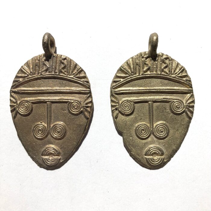 Brass Mask Pendant
