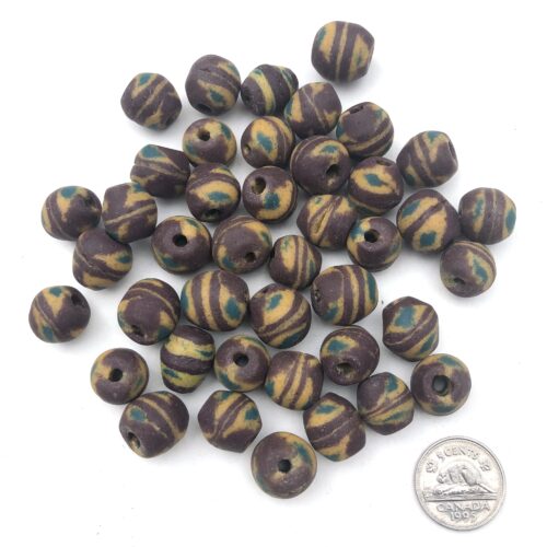Sandcast Recycled Glass Beads
