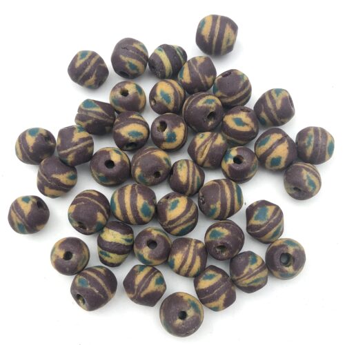 Sandcast Recycled Glass Beads