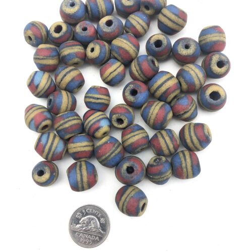 Sandcast Recycled Glass Beads