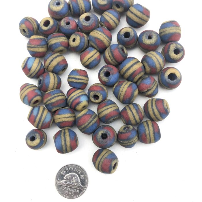 Sandcast Recycled Glass Beads