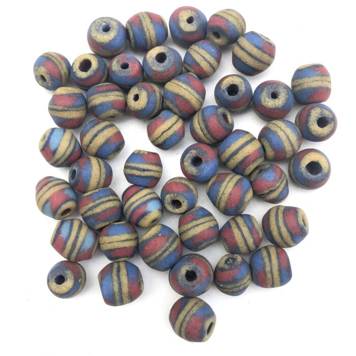 Sandcast Recycled Glass Beads