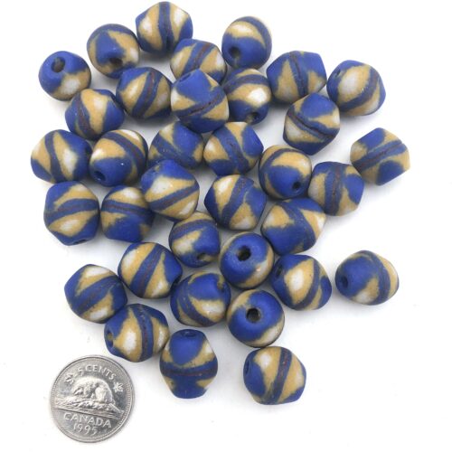Sandcast Recycled Glass Beads