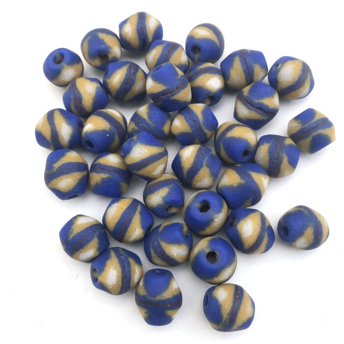 Sandcast Recycled Glass Beads