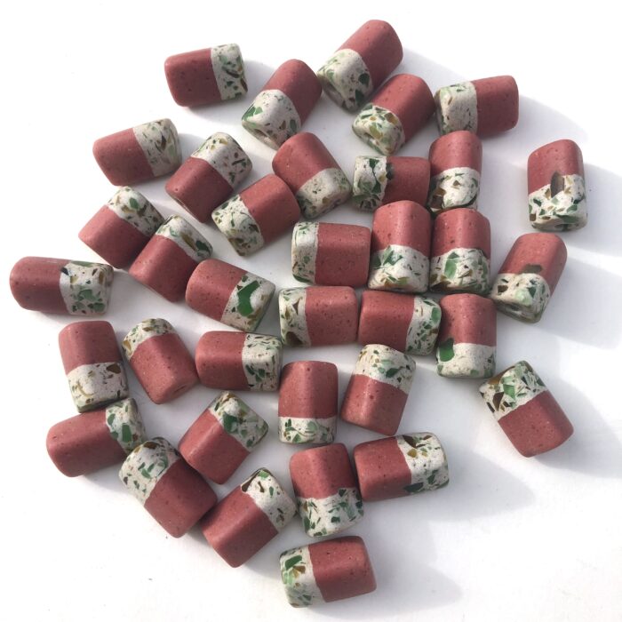Sandcast Recycled Glass Beads