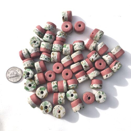 Sandcast Recycled Glass Beads