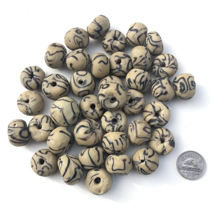 Sandcast Recycled Glass Beads