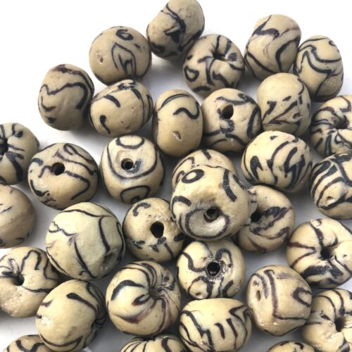 Sandcast Recycled Glass Beads