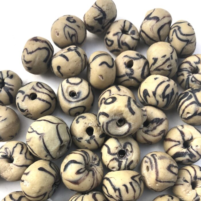 Sandcast Recycled Glass Beads