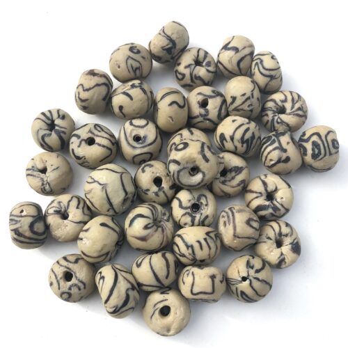 Sandcast Recycled Glass Beads