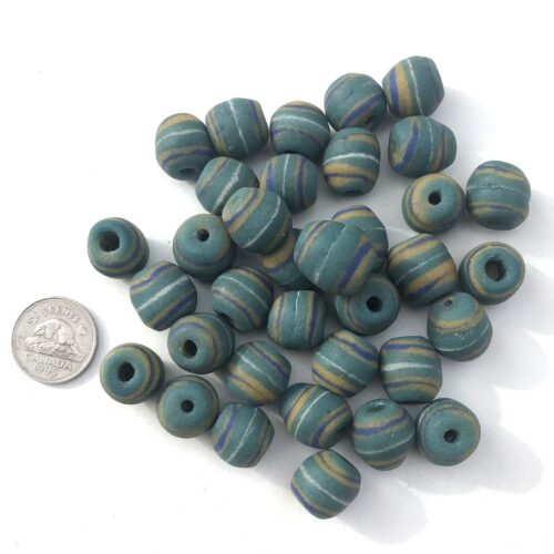 Sandcast Recycled Glass Beads