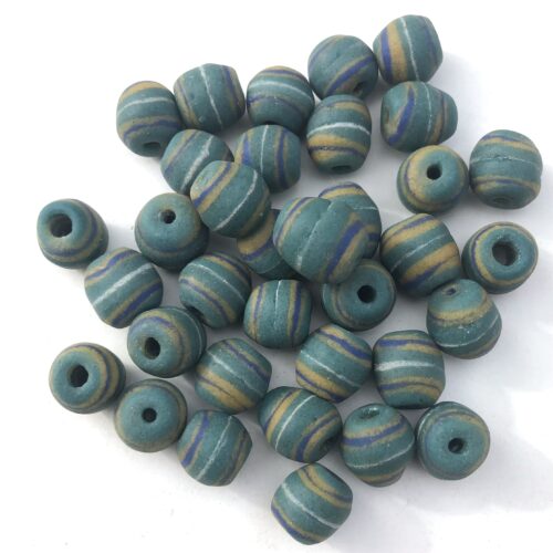 Sandcast Recycled Glass Beads