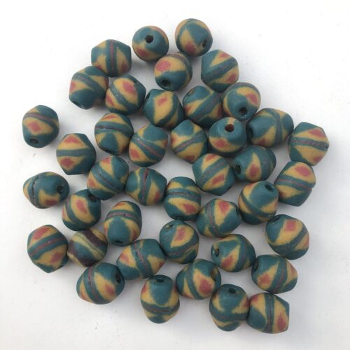 Sandcast Recycled Glass Beads