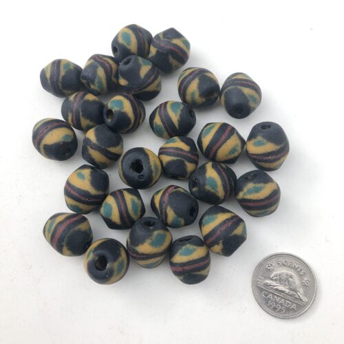 Sandcast Recycled Glass Beads