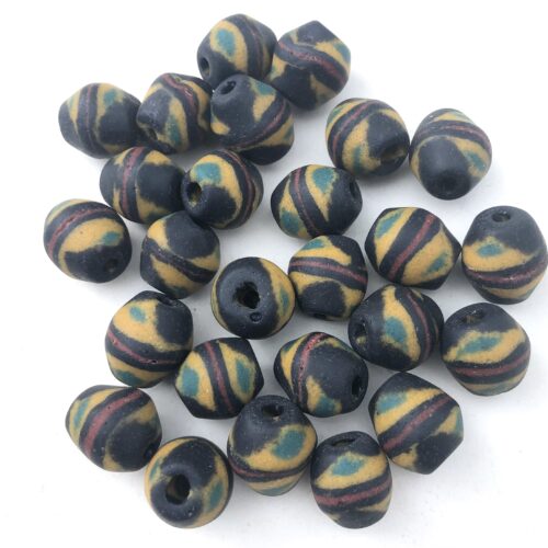 Sandcast Recycled Glass Beads