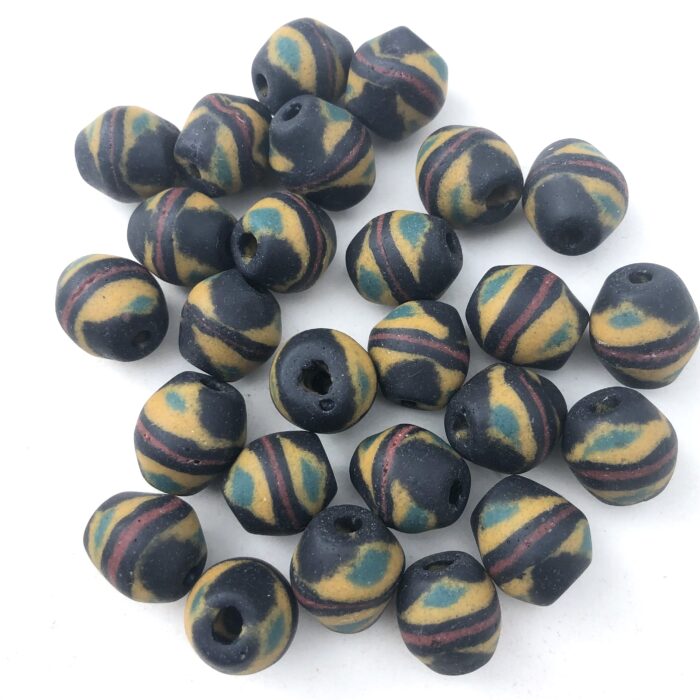 Sandcast Recycled Glass Beads