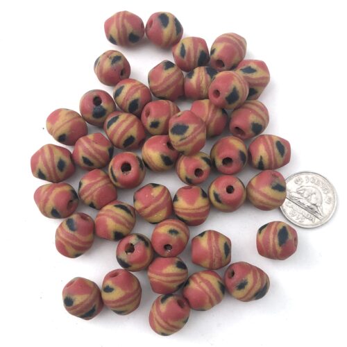 Sandcast Recycled Glass Beads