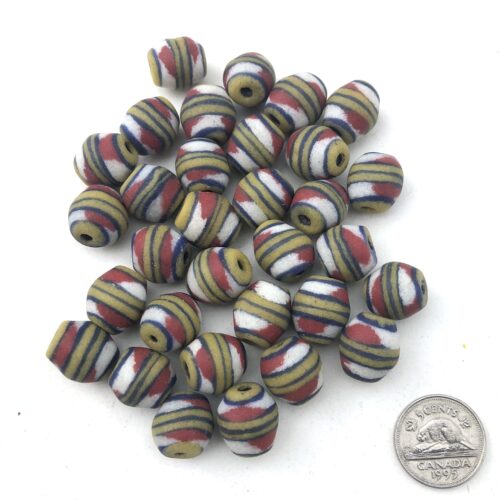 Sandcast Recycled Glass Beads