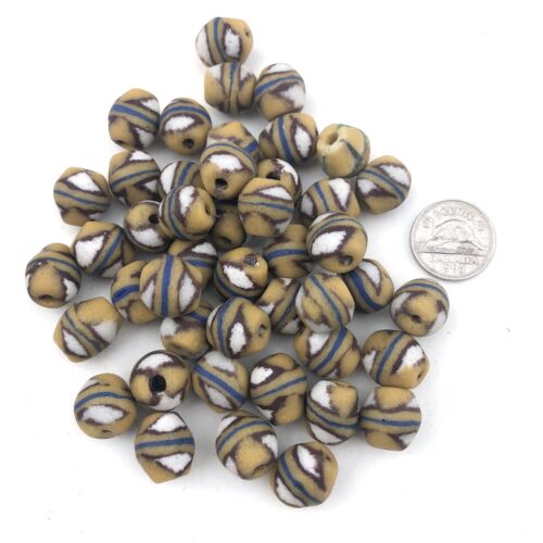 Sandcast Recycled Glass Beads