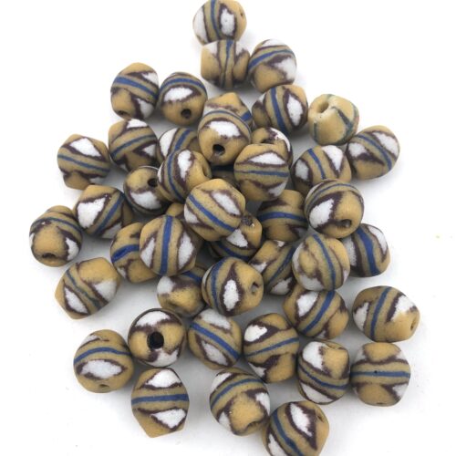 Sandcast Recycled Glass Beads