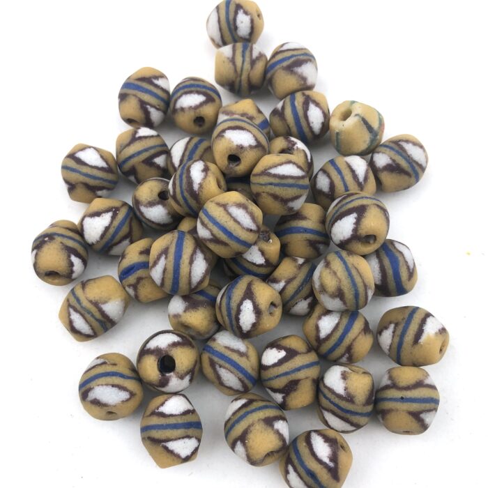 Sandcast Recycled Glass Beads