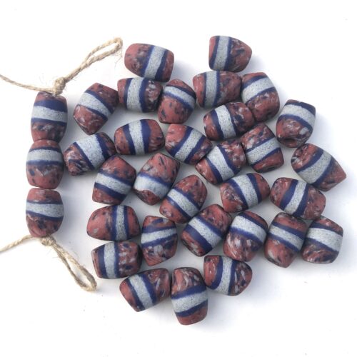 Sandcast Recycled Glass Beads
