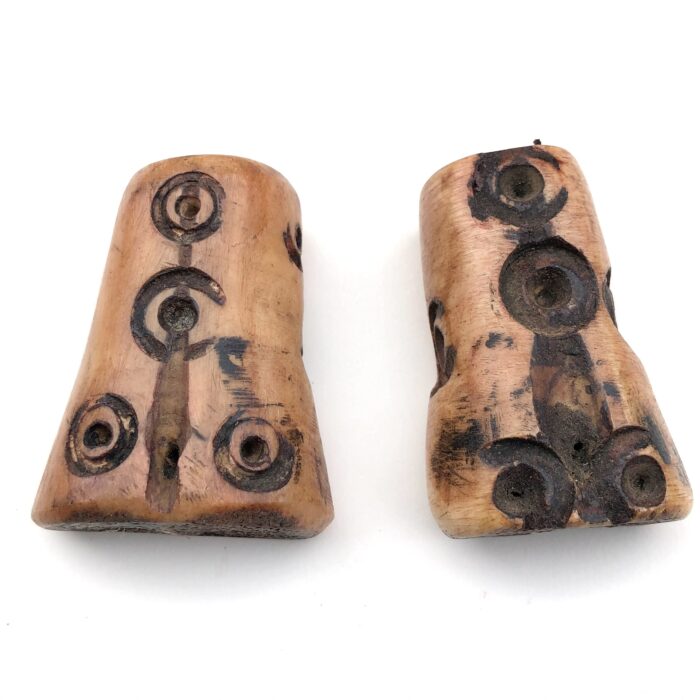 Carved Bone Beads