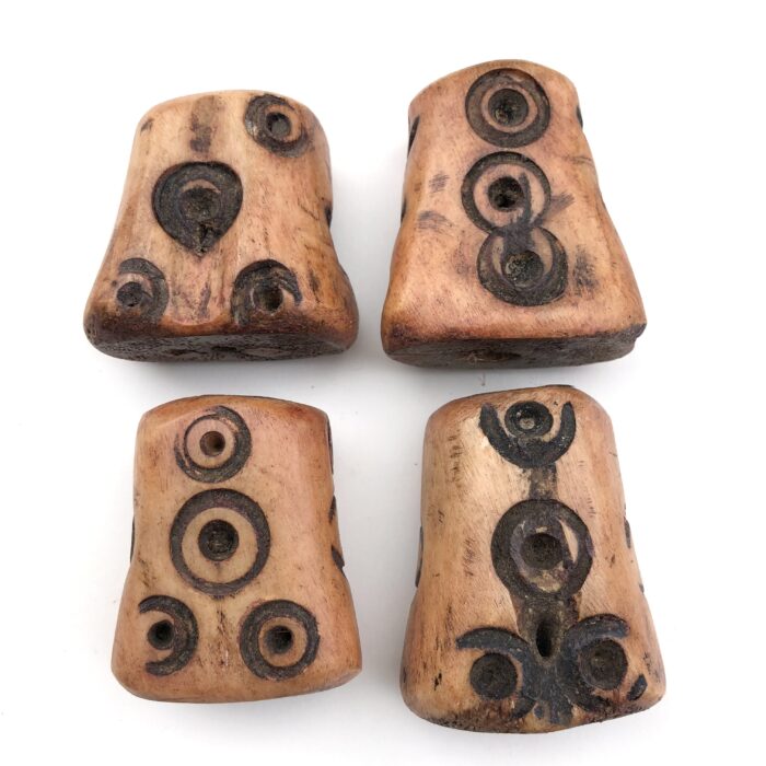 Carved Bone Beads
