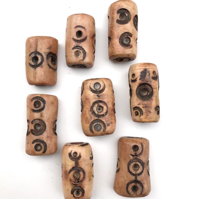 Carved Bone Beads