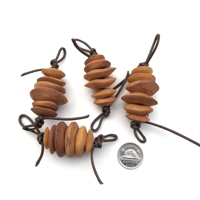 Honey Disk Bone Beads