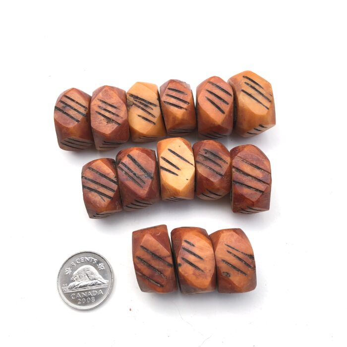 Honey Irregular Bone Beads