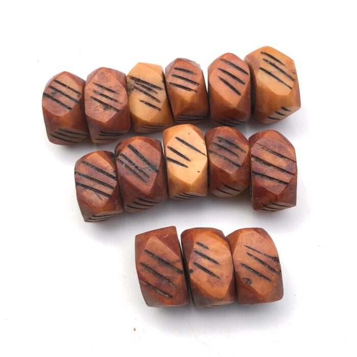 Honey Irregular Bone Beads