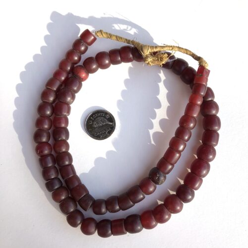 Bohemian Red Glass Beads