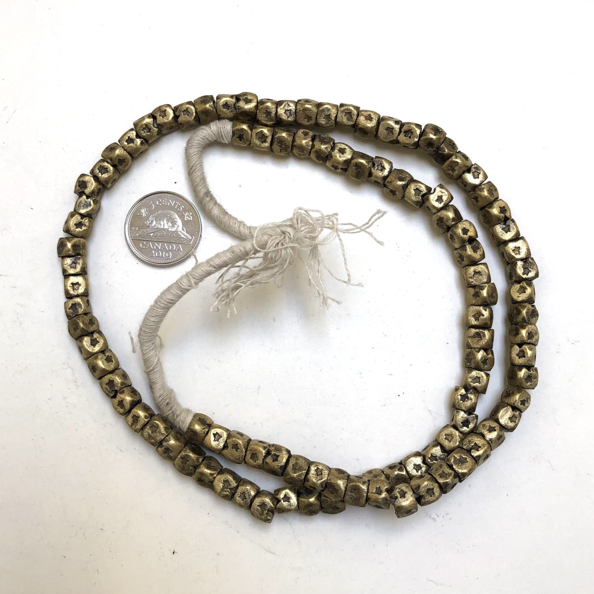 Brass Nugget Beads