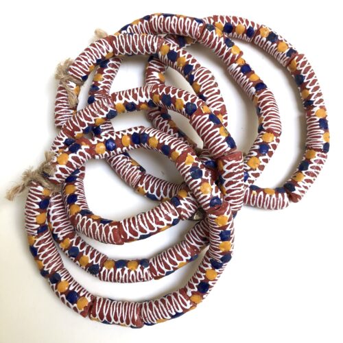 Handpainted Recycled Glass Beads