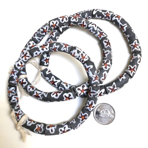 Handpainted Recycled Glass Beads
