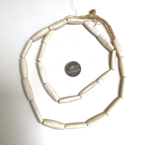 White Tube Bone Beads