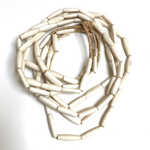 White Tube Bone Beads