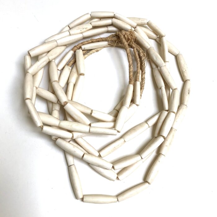 White Tube Bone Beads