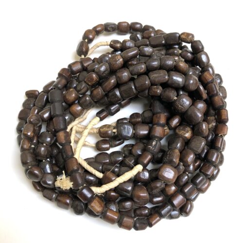 Small Brown Bone Beads