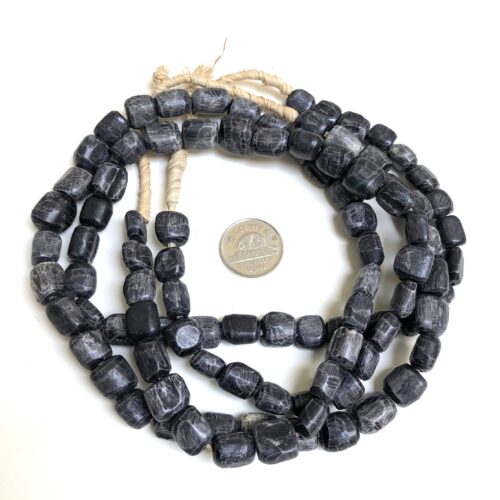 Small Grey Bone Beads